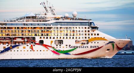 Norwegian Dawn Kreuzfahrtschiff. Stockfoto