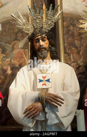 Jesus gefangen, Kirche San Juan Bautista, La Palma del Condado, Provinz Huelva, Andalusien, Spanien, Europa. Stockfoto