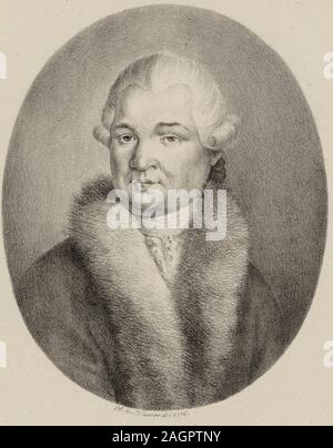 Portrait des Komponisten Anton Schweitzer (1735-1787). Museum: private Sammlung. Autor: Heinrich Eduard von Winter. Stockfoto