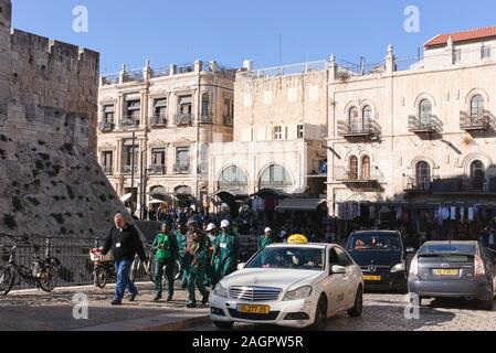 Street View der Firma Gate, in der Altstadt von Jerusalem Stockfoto