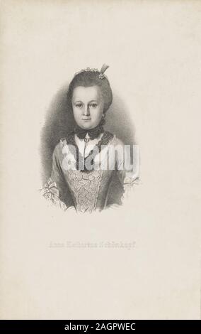 Anna Katharina ("käthchen") Schönkopf (1746-1810). Museum: private Sammlung. Autor: anonym. Stockfoto