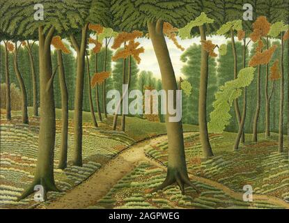 La Forêt (der Wald). Museum: Musée International d'Art Naïf Anatole Jakovsky, nett. Autor: DOMINIQUE PEYRONNET. Stockfoto