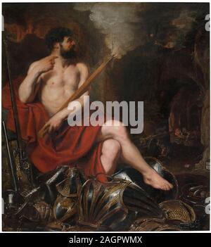 Vulcan und das Feuer. Museum: Museo del Prado, Madrid. Autor: Pieter Paul Rubens. Stockfoto