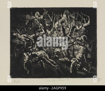 Tanz des Todes 1917 (Dead Man's Hill). Museum: private Sammlung. Autor: Otto Dix. Stockfoto