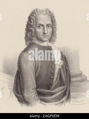 Portrait des Komponisten Benedetto Marcello (1686-1739). Museum: private Sammlung. Autor: Vincenzo Roscioni. Stockfoto