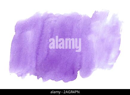 Purple Aquarell strip vielschichtig. Abstrakte Aquarell Hintergrund, hand Farbe auf Papier. Stockfoto