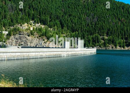 Das Hungry Horse Talsperre in Montana, USA Stockfoto