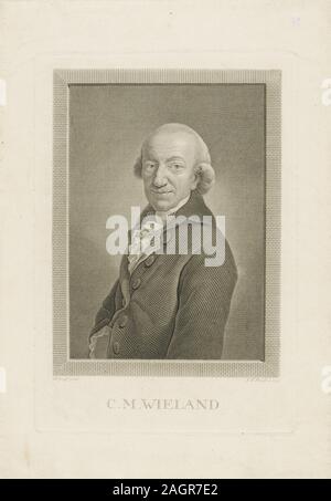 Portrait der Dichter und Schriftsteller Christoph Martin Wieland (1733-1813). Museum: private Sammlung. Autor: Johann Friedrich BAUSE. Stockfoto