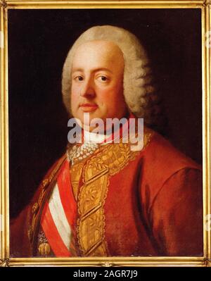 Portrait von Kaiser Franz I. von Österreich (1708-1765). Museum: private Sammlung. Autor: anonym. Stockfoto