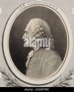 Portrait des Komponisten Jean-Philippe Rameau (1683-1764). Museum: private Sammlung. Autor: ALFRED LEMOINE. Stockfoto