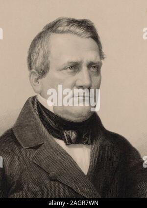 Portrait des Komponisten Franz Lachner (1803-1890). Museum: private Sammlung. Autor: ALBRECHT FÜRCHTEGOTT SCHULTHEISS. Stockfoto