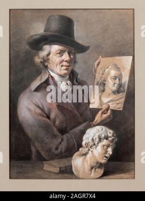 Selbstbildnis. Museum: private Sammlung. Autor: JEAN-JACQUES DE BOISSIEU. Stockfoto