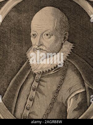 Portrait des Komponisten Roland de Lassus (1532-1594). Museum: private Sammlung. Autor: NICOLAS III DE LARMESSIN. Stockfoto