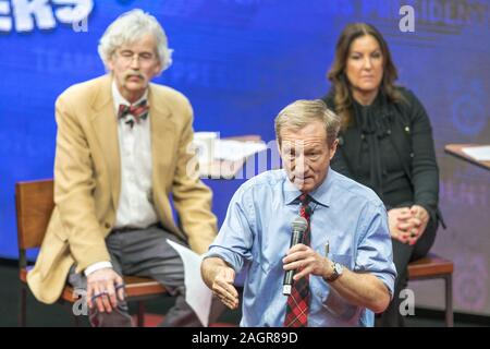 Tom Steyer an der Teamsters Präsidentenforum in Cedar Rapids, Iowa. Stockfoto