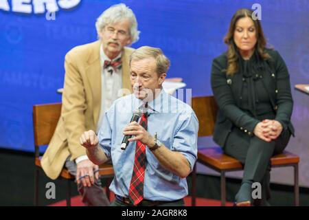 Tom Steyer an der Teamsters Präsidentenforum in Cedar Rapids, Iowa. Stockfoto