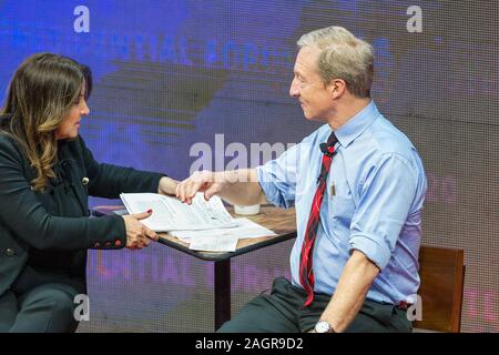 Tom Steyer an der Teamsters Präsidentenforum in Cedar Rapids, Iowa. Stockfoto