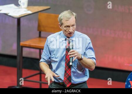 Tom Steyer an der Teamsters Präsidentenforum in Cedar Rapids, Iowa. Stockfoto