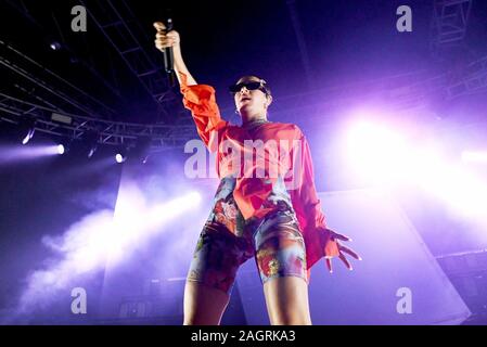 Charli XCX live bei Fabrique in Mailand, Italien: Mailand, Italien Wann: 18 Aug 2019 Quelle: Massimo Barbaglia Stockfoto