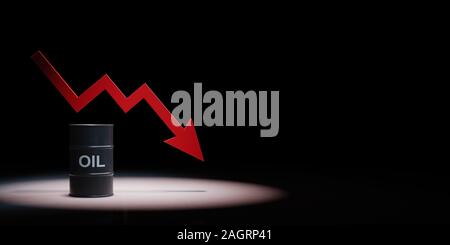 Ölpreiskrise Konzept Abbildung Stockfoto