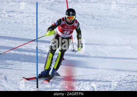 Val d'Isére, Frankreich, 15. Dezember 2019 Lukas Winter USA Ski slalom der Männer Audi FIS Alpine Ski World Cup 2019/20 Stockfoto