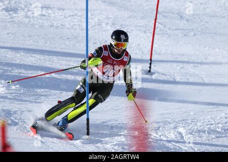 Val d'Isére, Frankreich, 15. Dezember 2019 Lukas Winter USA Ski slalom der Männer Audi FIS Alpine Ski World Cup 2019/20 Stockfoto