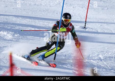 Val d'Isére, Frankreich, 15. Dezember 2019 Lukas Winter USA Ski slalom der Männer Audi FIS Alpine Ski World Cup 2019/20 Stockfoto