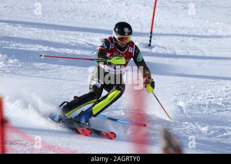 Val d'Isére, Frankreich, 15. Dezember 2019 Lukas Winter USA Ski slalom der Männer Audi FIS Alpine Ski World Cup 2019/20 Stockfoto