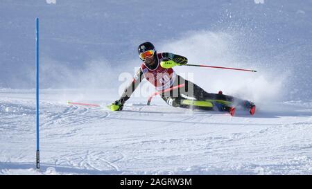 Val d'Isére, Frankreich, 15. Dezember 2019 Lukas Winter USA Ski slalom der Männer Audi FIS Alpine Ski World Cup 2019/20 Stockfoto