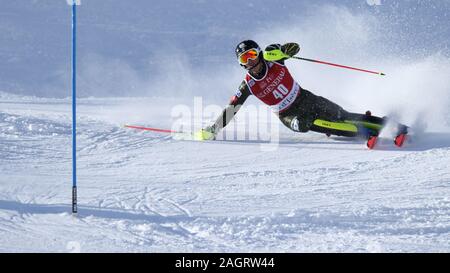 Val d'Isére, Frankreich, 15. Dezember 2019 Lukas Winter USA Ski slalom der Männer Audi FIS Alpine Ski World Cup 2019/20 Stockfoto