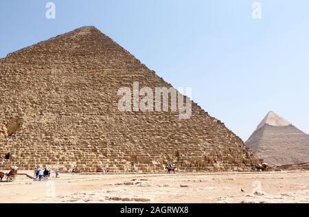 Die Große Pyramide von Gizeh. Kairo, Ägypten. Stockfoto