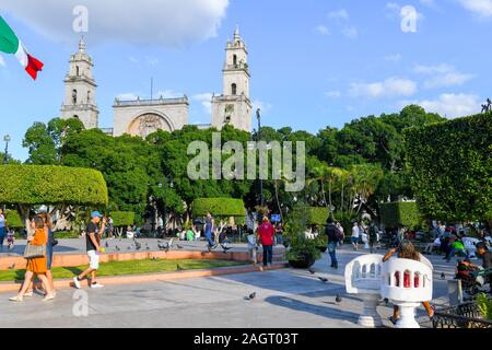 Hauptplatz, Merida Mexiko Stockfoto