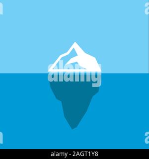 Bunte Eisberg Abbildung. Isolierte Vector Illustration Stock Vektor