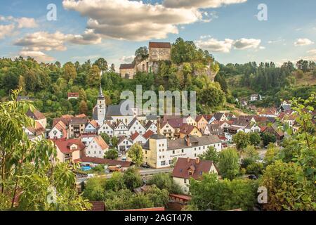 Stadt Pottenstein Stockfoto