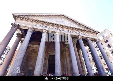 Die römische Architektur des Pantheon Piazza della Rotonda Stockfoto