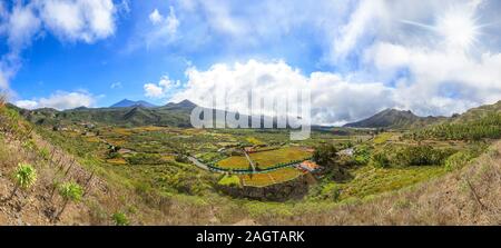 Panoramablick auf den Vulkan Teide Stockfoto