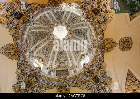 Andalusische gotischen Baustil der Kirche San Juan de Dios, Antequera. Provinz Málaga, Andalusien. Im südlichen Spanien Europa Stockfoto