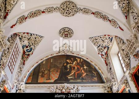 Andalusische gotischen Baustil der Kirche San Juan de Dios, Antequera. Provinz Málaga, Andalusien. Im südlichen Spanien Europa Stockfoto