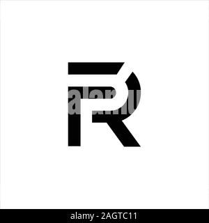 Initial fr oder rf Logo vector Designs Stock Vektor