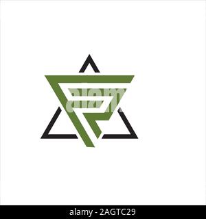 Initial fr oder rf Logo vector Designs Stock Vektor