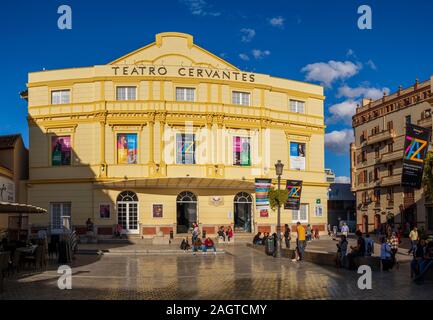 Kultur Theater. Teatro Miguel de Cervantes, Málaga, Costa del Sol, Andalusien im Süden von Spanien. Europa Stockfoto