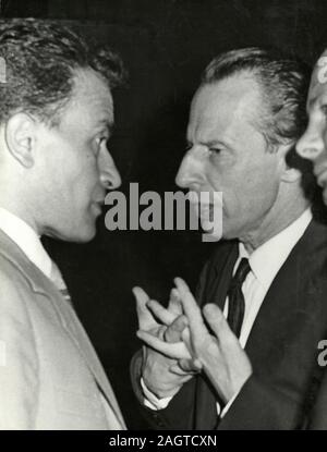 Italienische Politiker Giancarlo Pajetta und Pietro Ingrao (links), Rom, Italien 1960 Stockfoto
