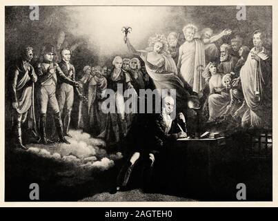 Pierre-Jean de Béranger in prision (Paris, Frankreich, August 19, 1780 - Juli 16, 1857). War ein beliebtes, französischer Dichter und Autor seiner Zeit. Das Thema der Hi Stockfoto