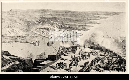 Sewastopol Blick vom Gipfel des Fort Constantin genommen. Der Krimkrieg war ein Konflikt, der zwischen 1853 und 1856 das Russische Reich bekämpft Stockfoto