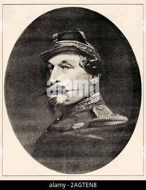 Porträt von Charles Louis Napoléon Bonaparte (Paris, April 20, 1808 - London, 9. Januar 1873) war der einzige Präsident der Zweiten Französischen Republik (184 Stockfoto