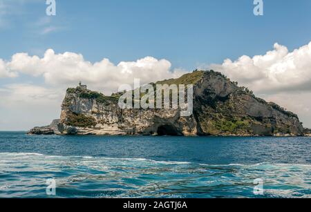 Leuchtturm Kap Miseno, Bacoli, Pozzuoli, Phlegräischen Felder, Neapel, Kampanien, Italien Stockfoto