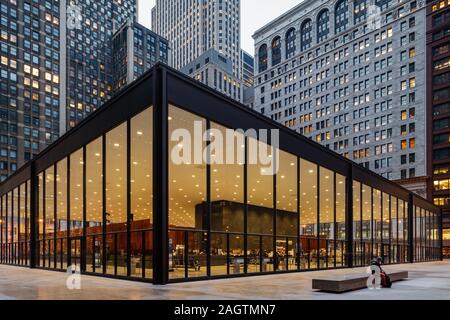 Loop Station Post, entworfen von Mies Van Der Rohe Stockfoto