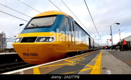 Hochgeschwindigkeitszug letzte Reise Stockfoto