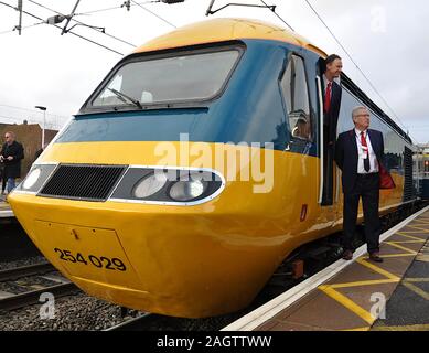 Hochgeschwindigkeitszug letzte Reise Stockfoto