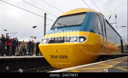 Hochgeschwindigkeitszug letzte Reise Stockfoto