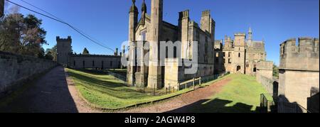 April 03, 2018 - Alton Towers, England, Vereinigtes Königreich. Alton Towers ist einer der größten Themenparks in Großbritannien. Hier können Sie die gut gepflegten Alton Towe Stockfoto